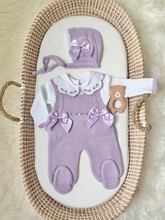 Alana Overall - Lilac/White