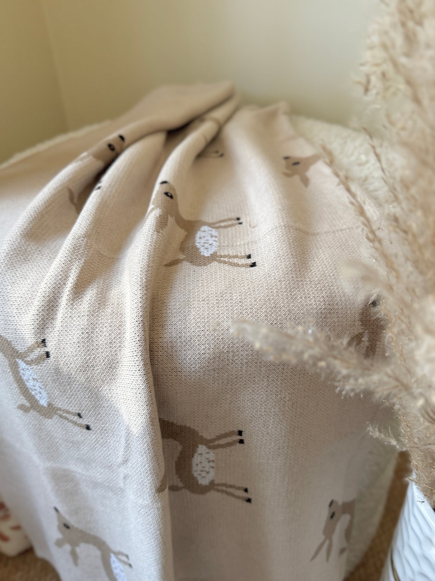 Manta de reno - Beige