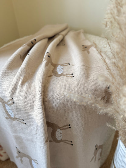 Manta de reno - Beige