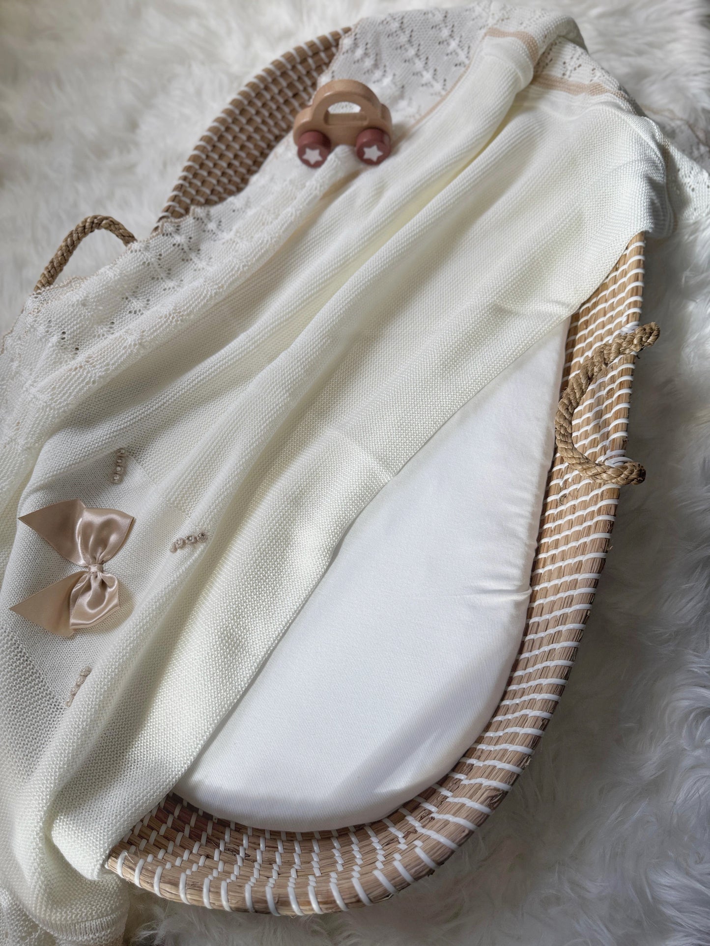 Marina Blanket - Cream/Champagne
