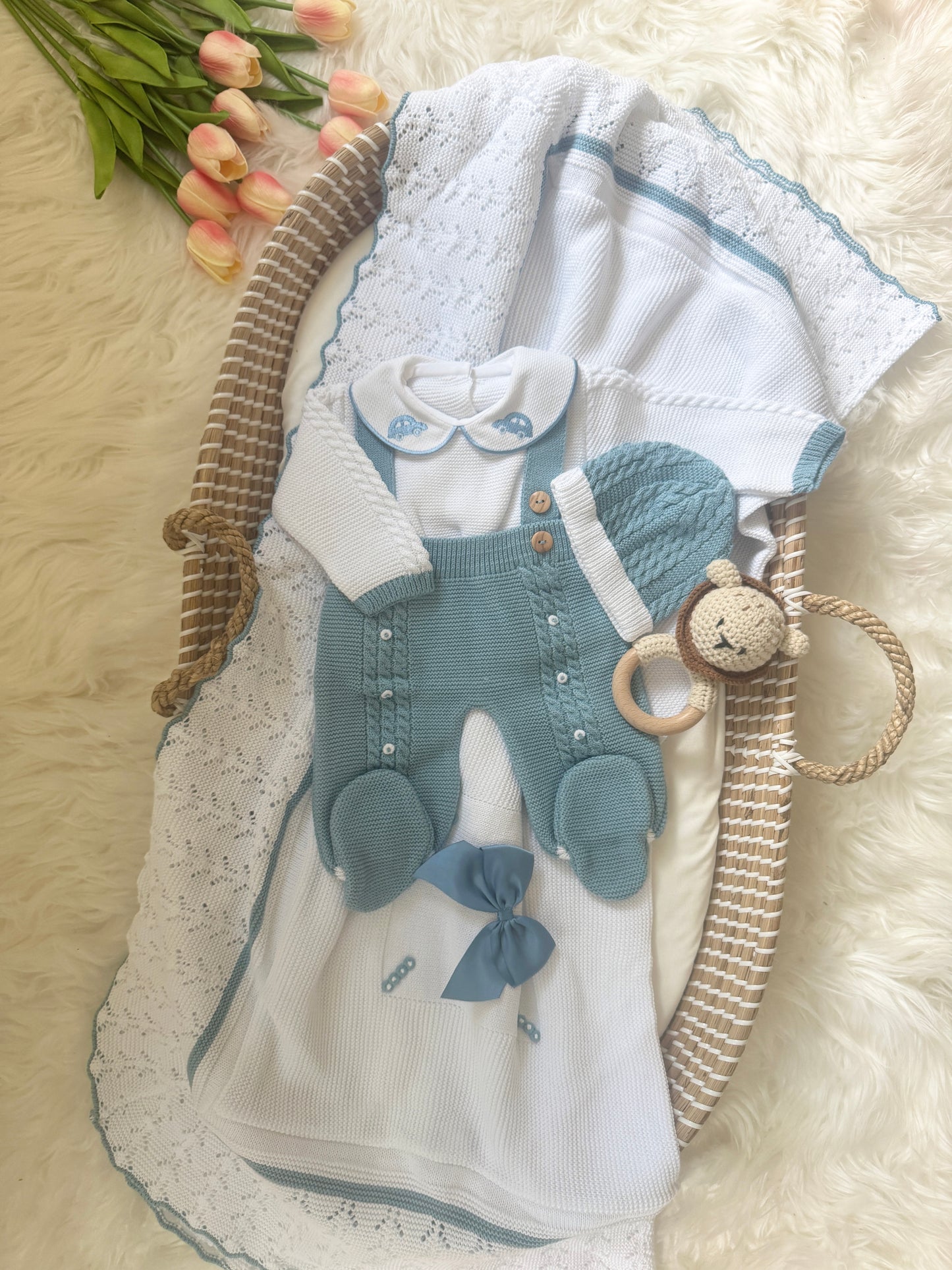 Carlo Overall - Dark Blue/ White