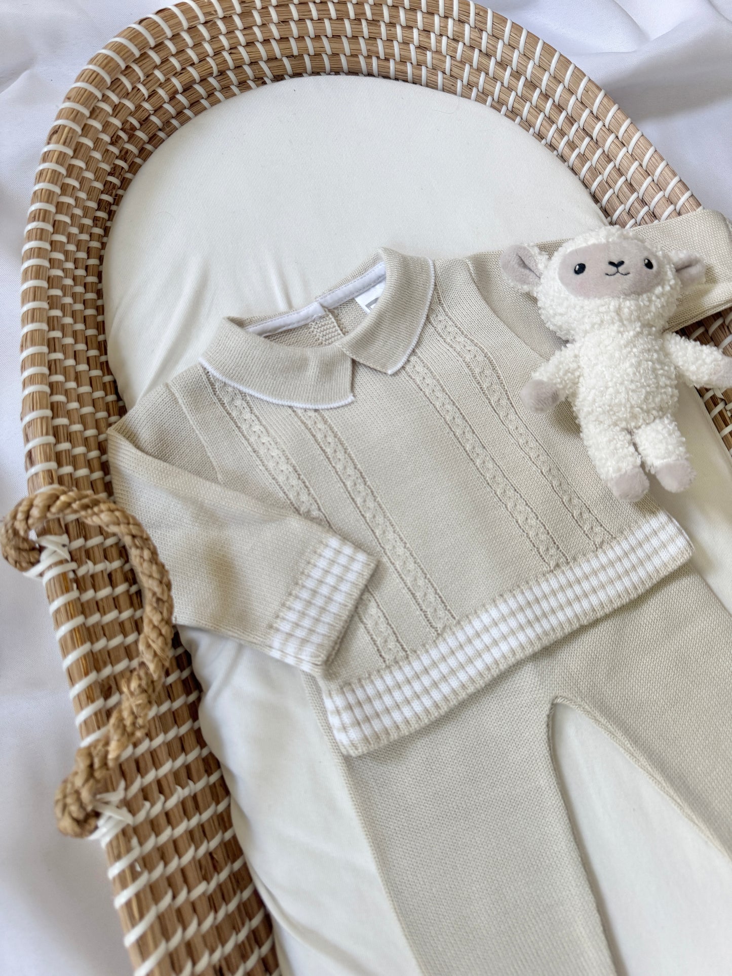 Mario Knitted Set - Beige
