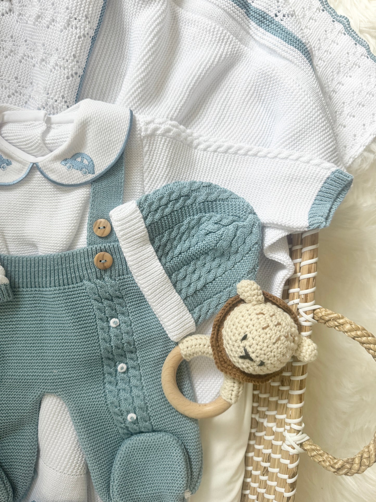 Carlo Overall - Dark Blue/ White
