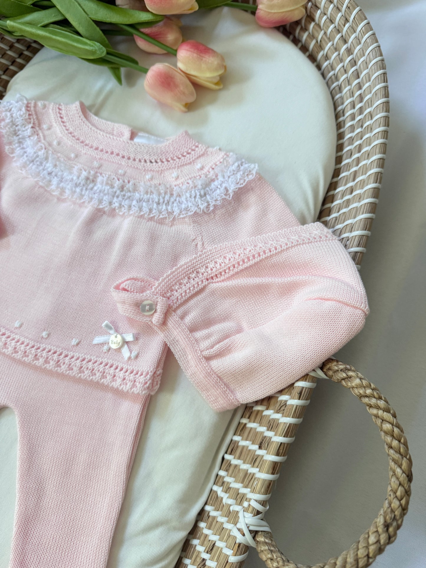 Gia Knitted Set - Pink