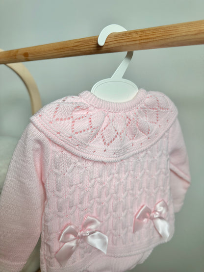 Carmen Two Piece Knit Set - Pink