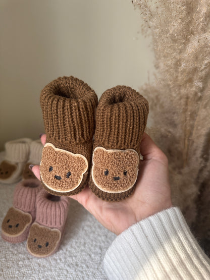 Teddy Booties - Brown