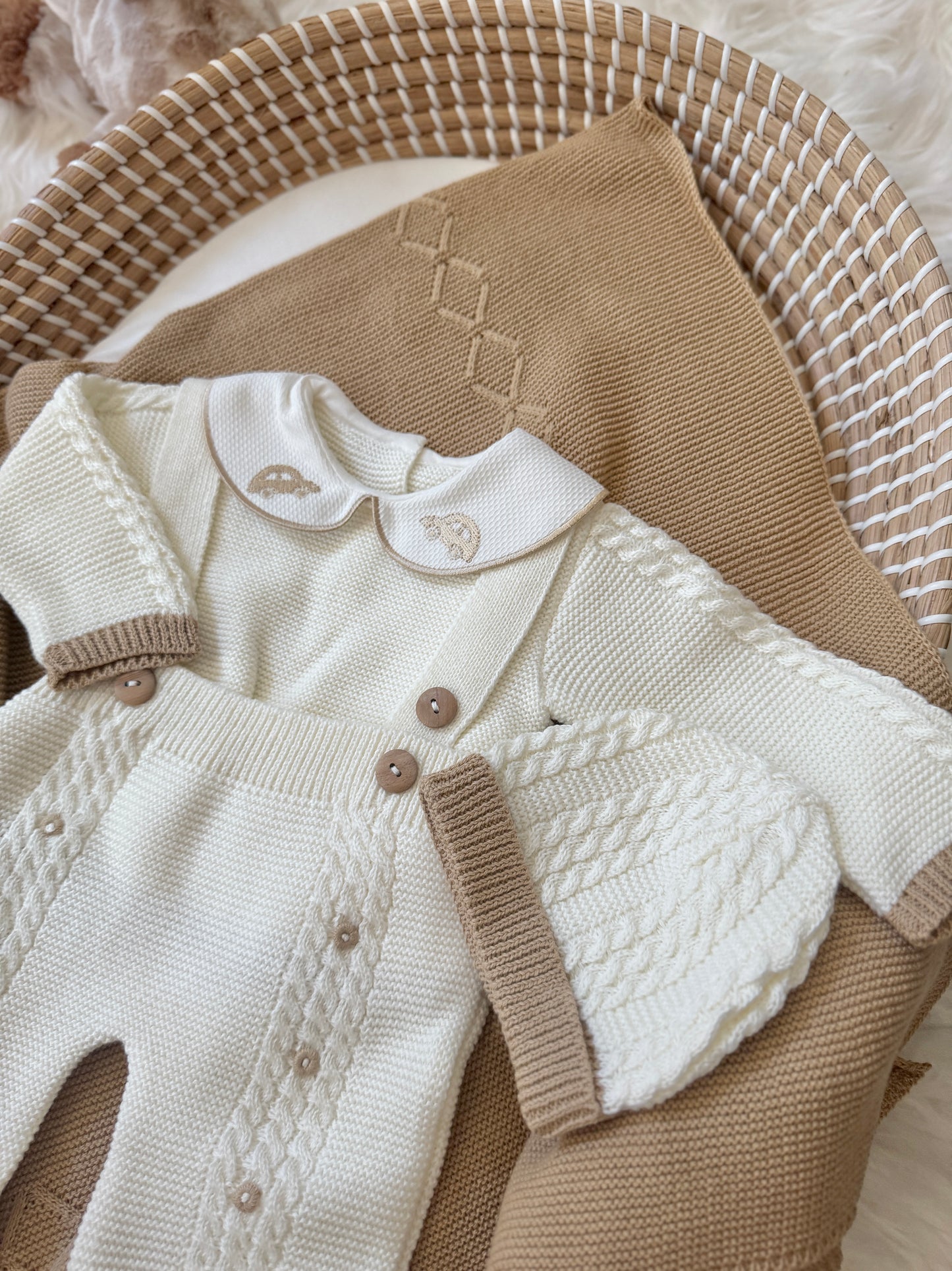 Carlo Overall - White/Beige