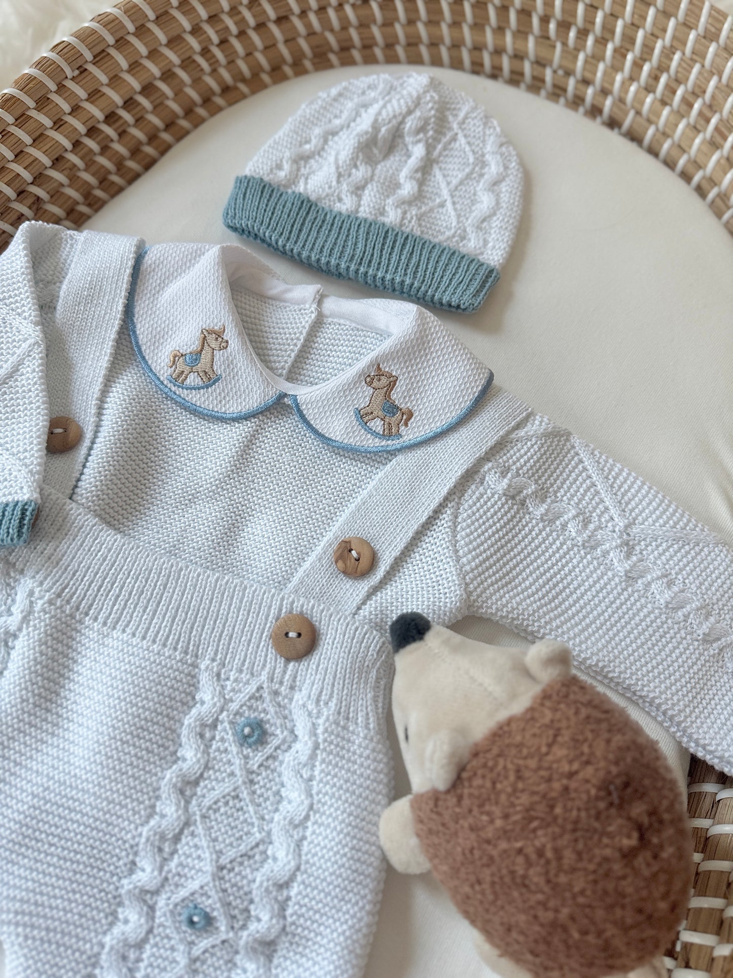 Mono Liam - Blanco/Azul claro