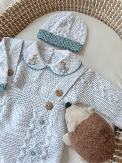 Mono Liam - Blanco/Azul claro