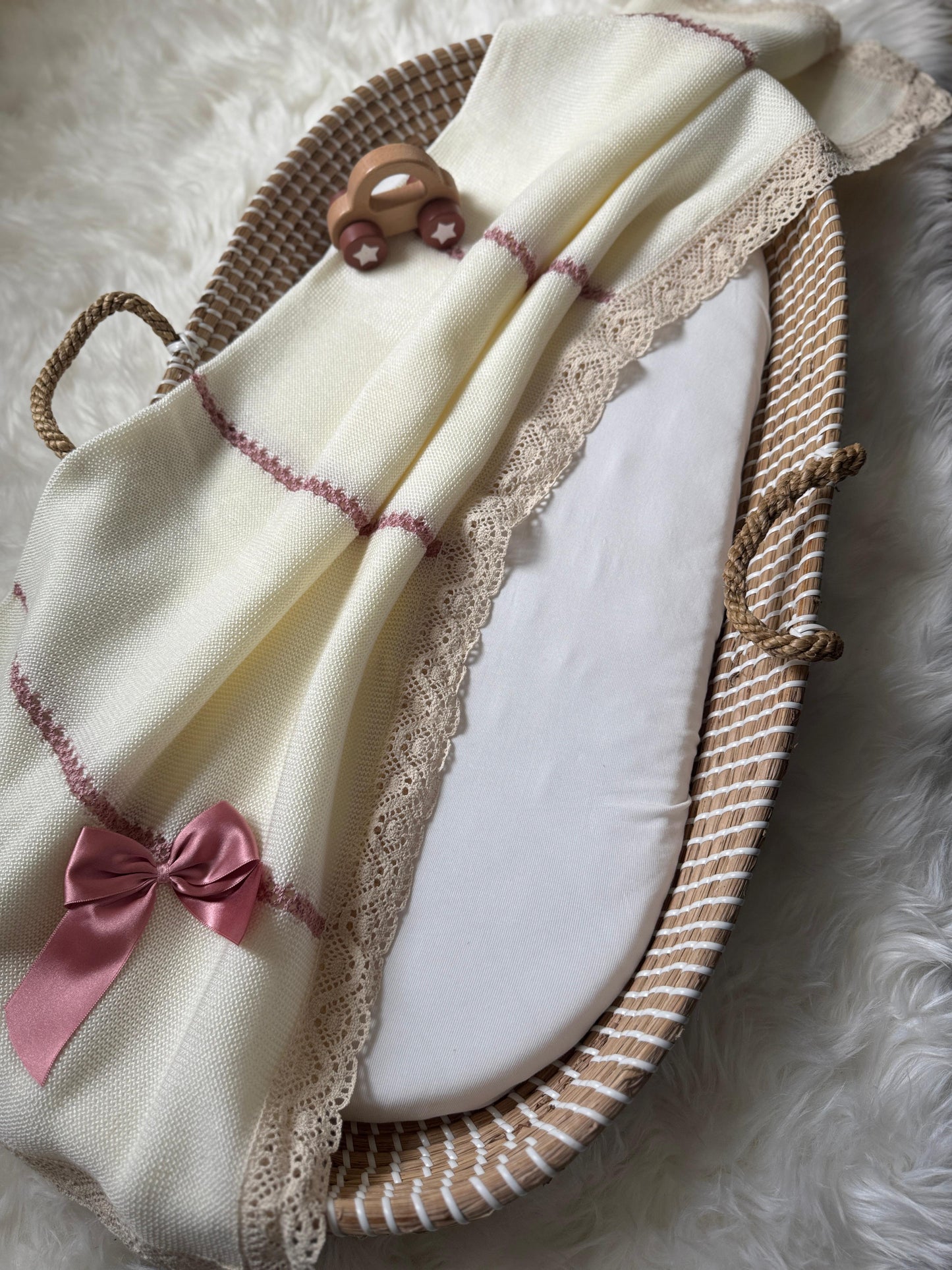 Milan Blanket - Dusty Pink