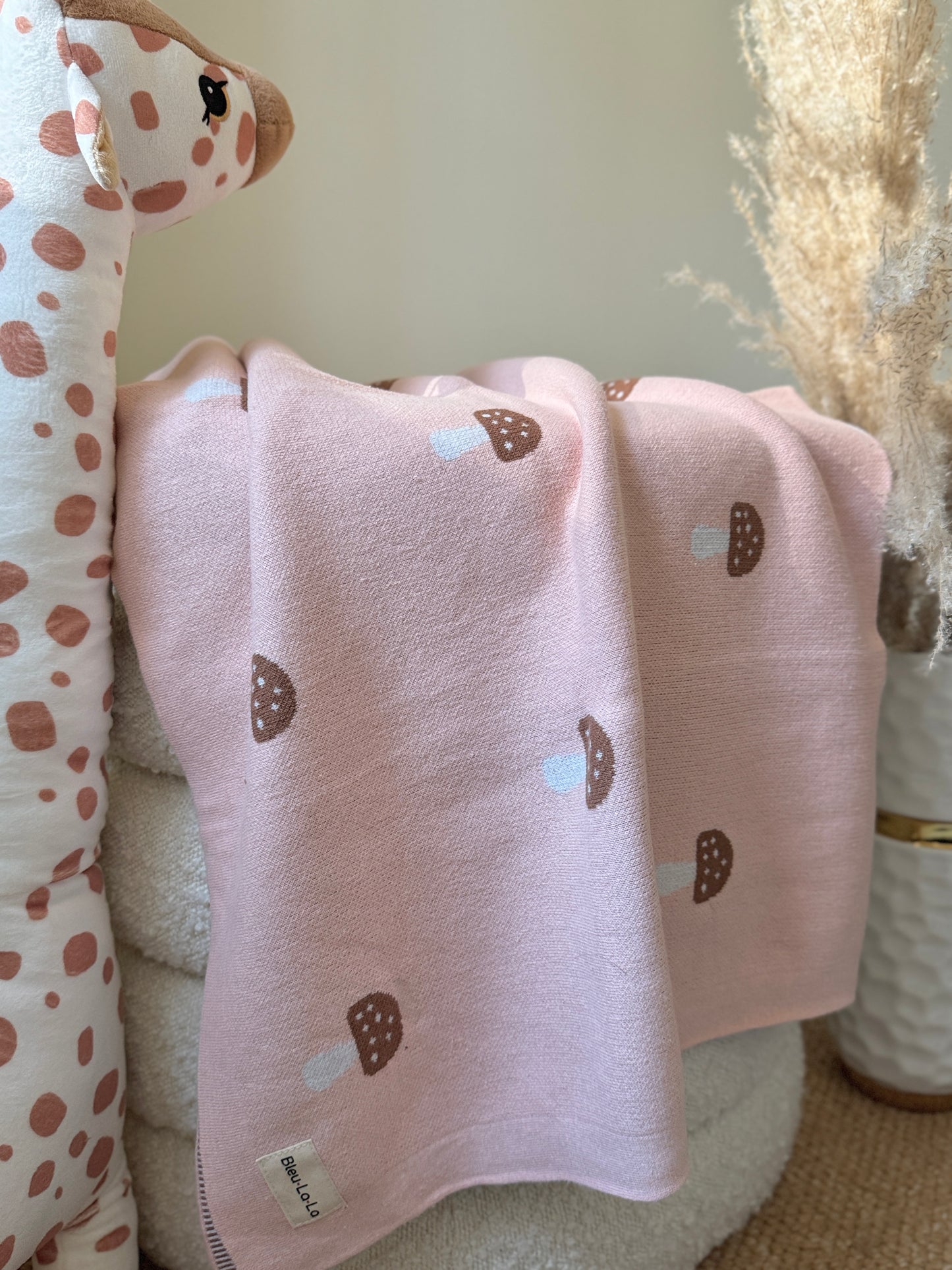 Manta de hongos - Rosa