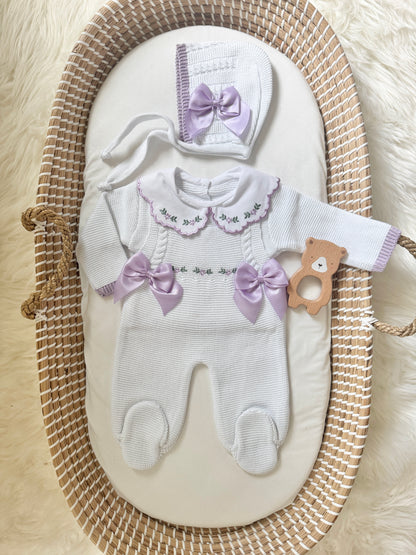 Alana Overall - White/Lilac