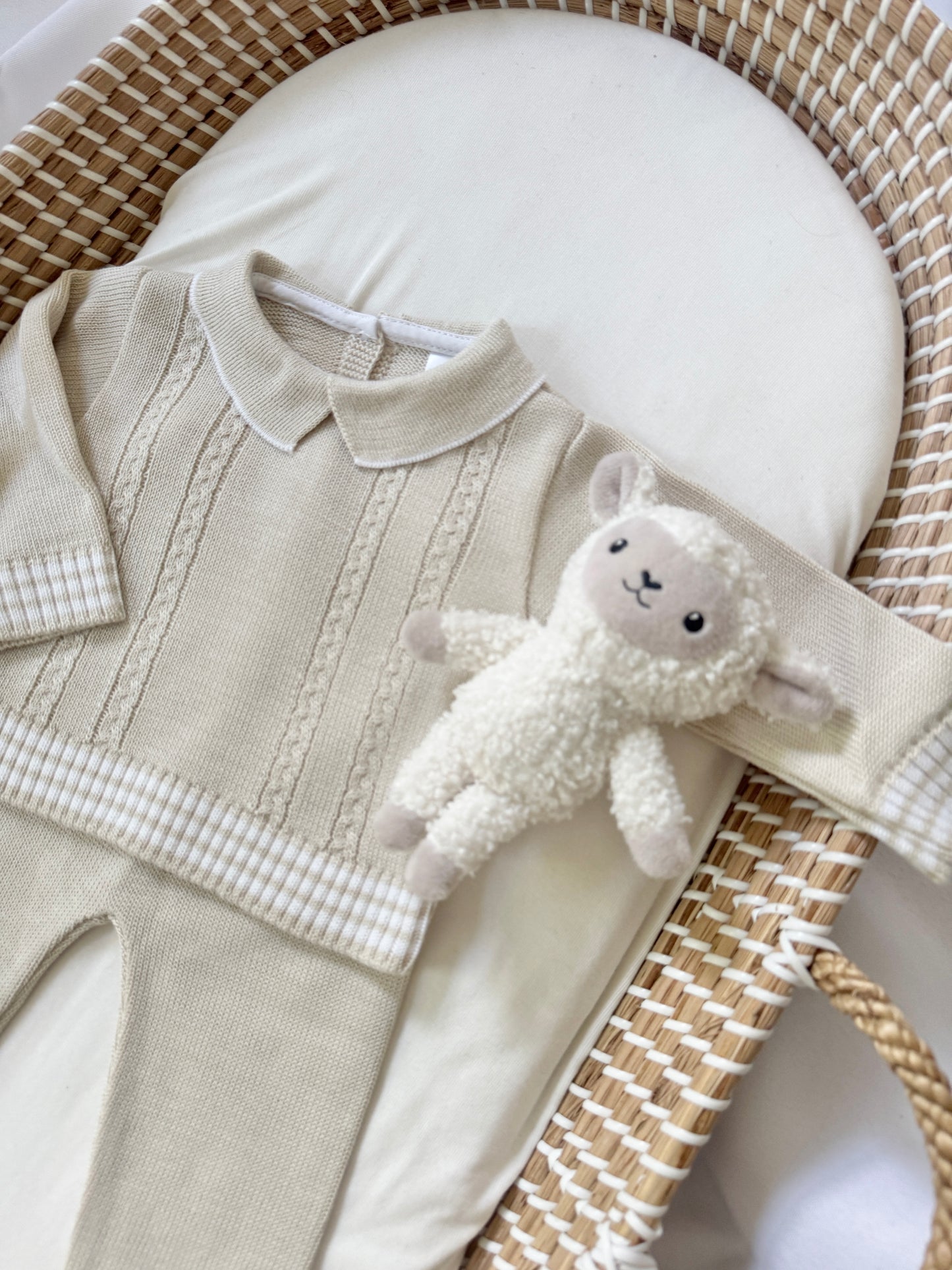 Mario Knitted Set - Beige