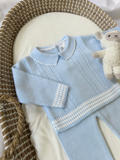 Mario Knitted Set - Blue