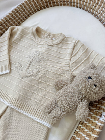 Anchor Knitted Set - Beige