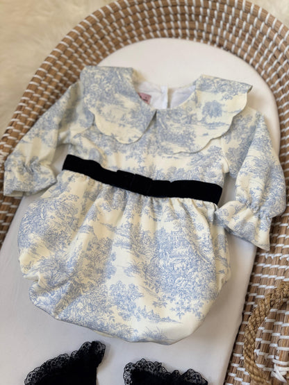 Sky toile Romper - Blue