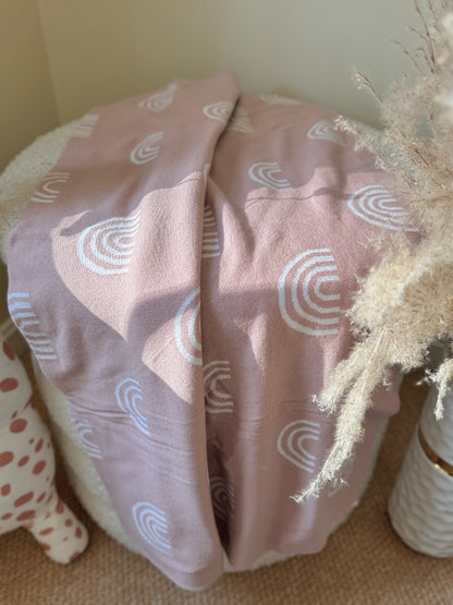 Manta arcoíris - Rosa