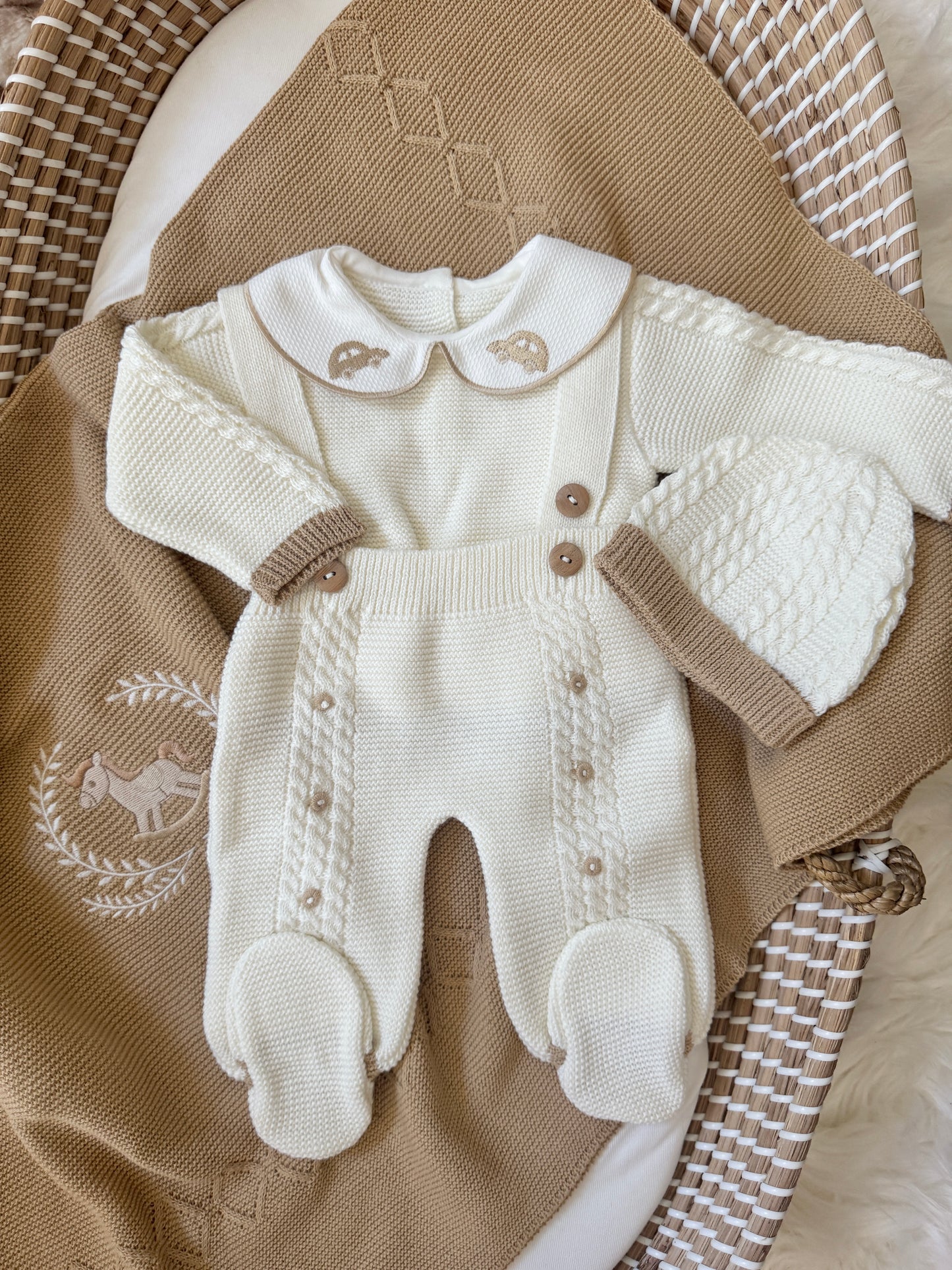 Carlo Overall - White/Beige