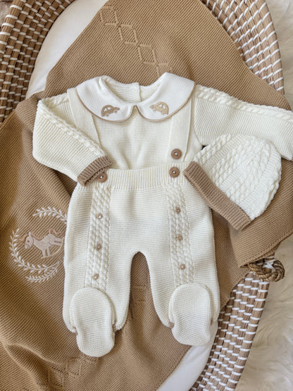 Carlo Overall - White/Beige