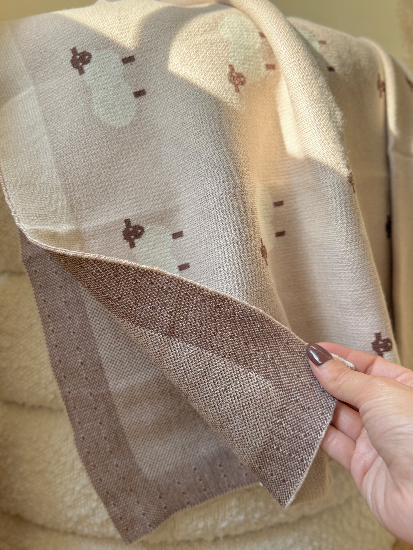 Manta de oveja - Beige