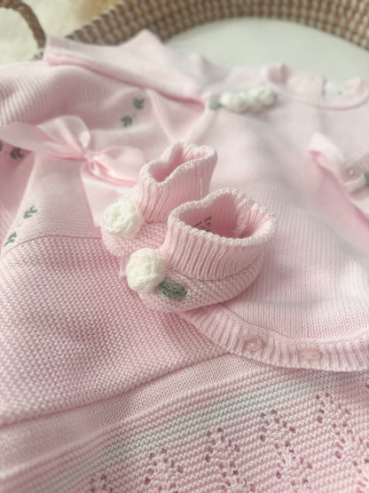 Rose Romper - Light Pink