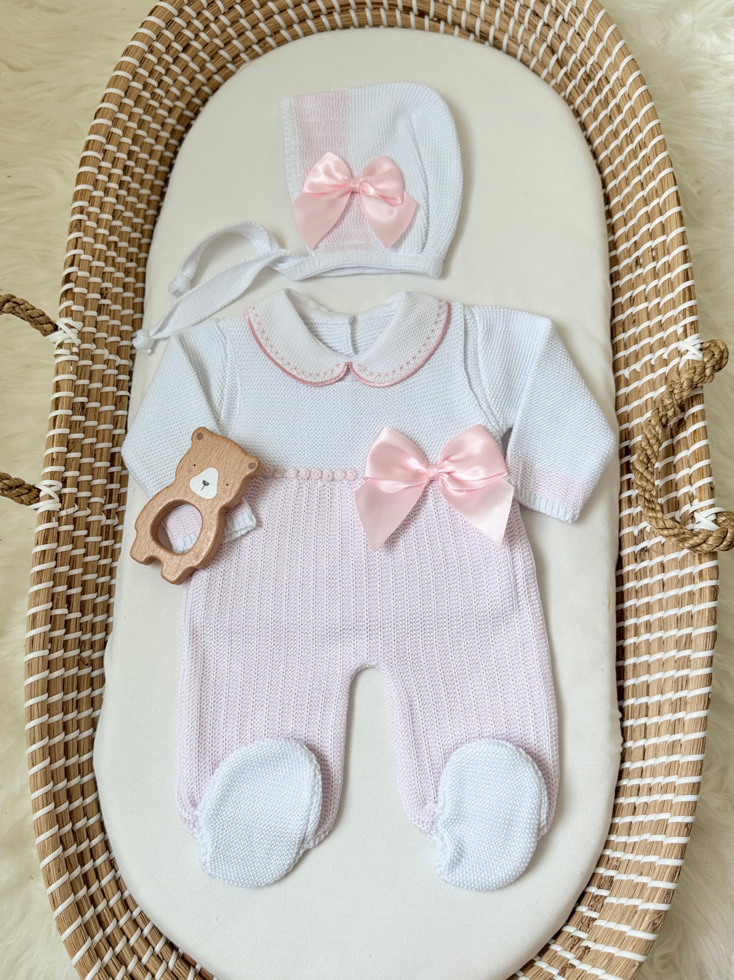 Sandra Overall - White/Light Pink
