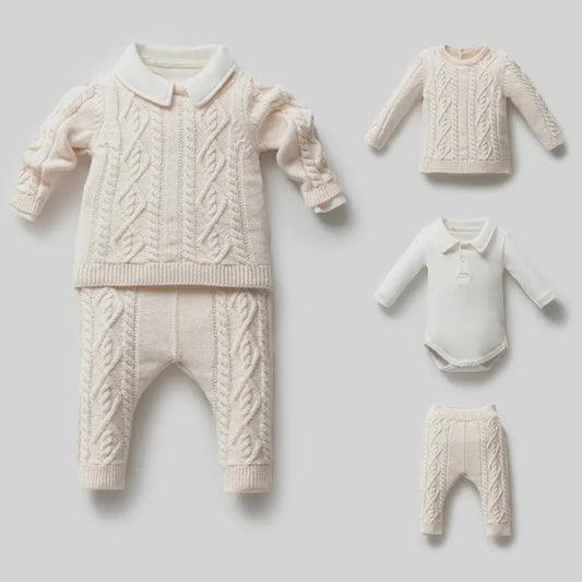 Charlie Knitted Set - Cream