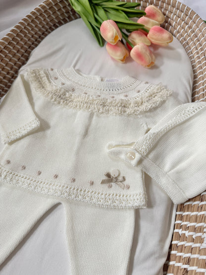 Gia Knitted Set - Ivory