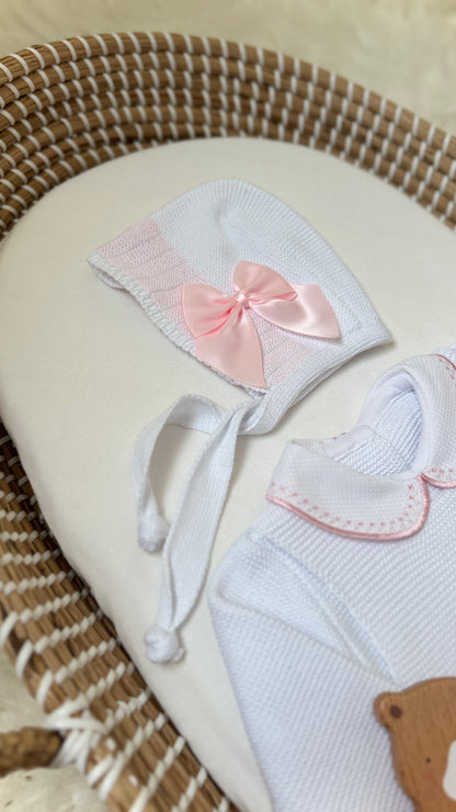 Sandra Overall - White/Light Pink