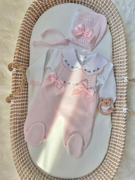 Alana Overall - Pink/White
