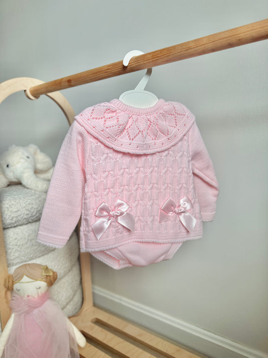 Carmen Two Piece Knit Set - Pink