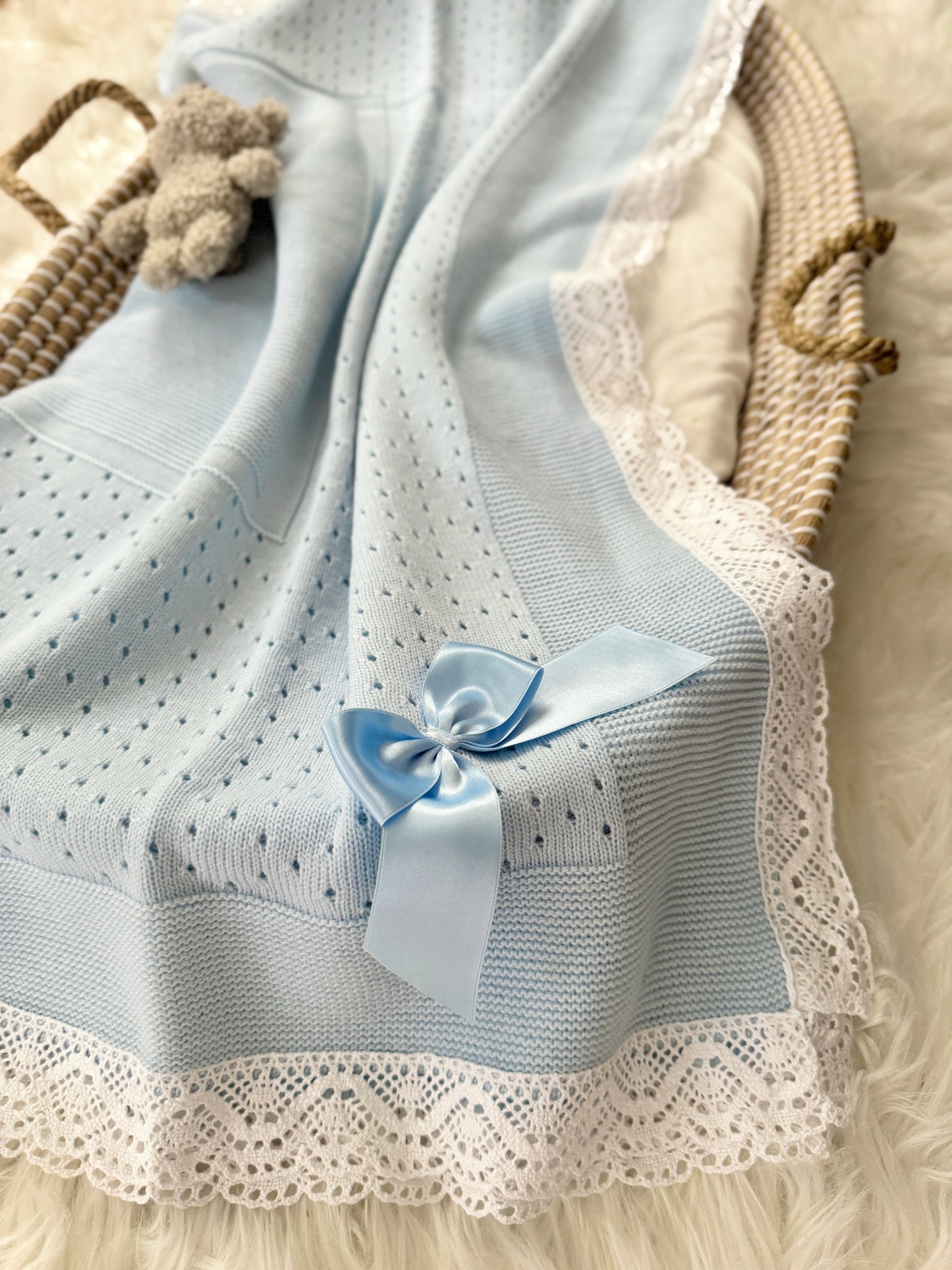 Thalia Blanket - Light Blue