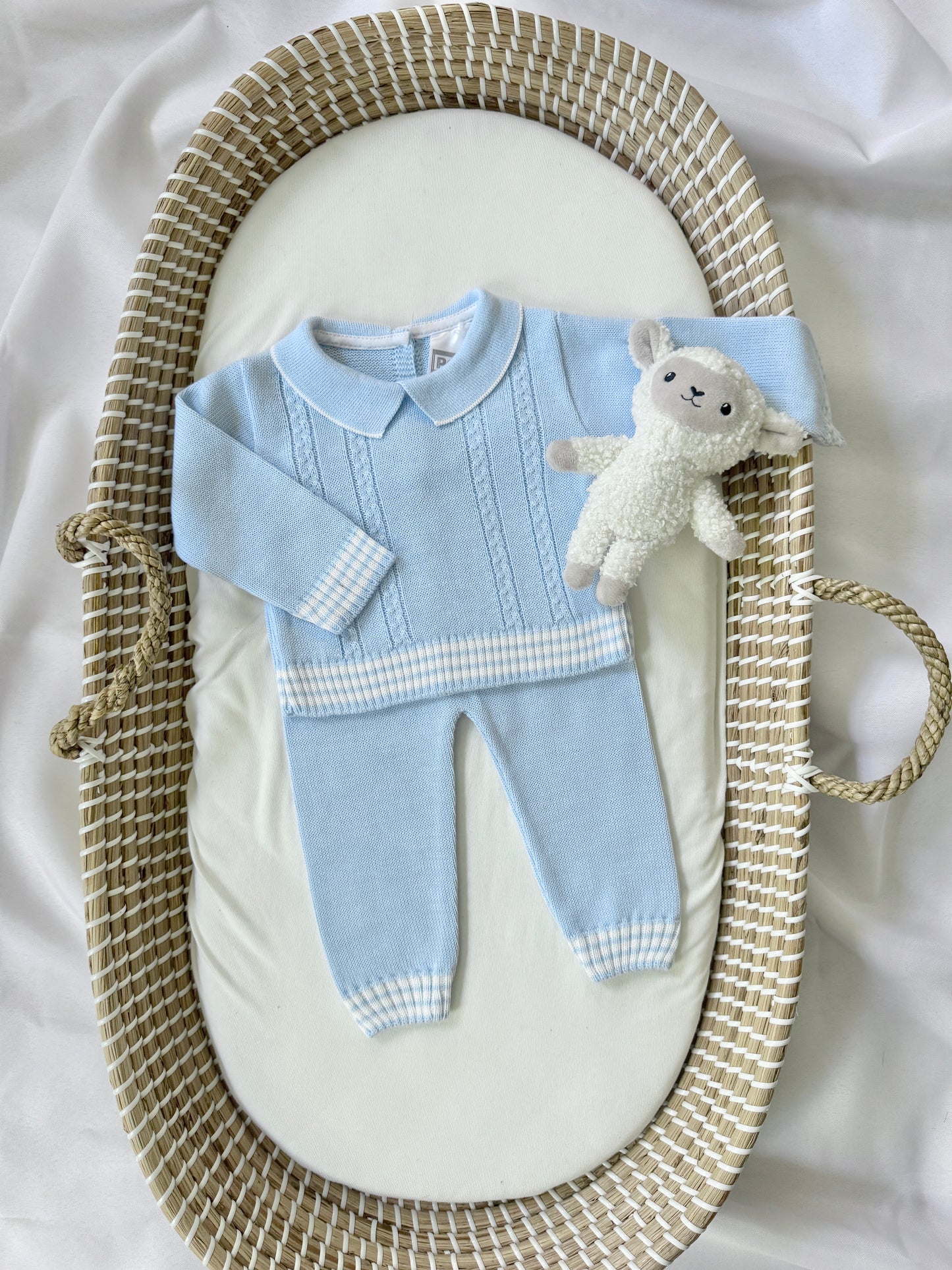 Mario Knitted Set - Blue