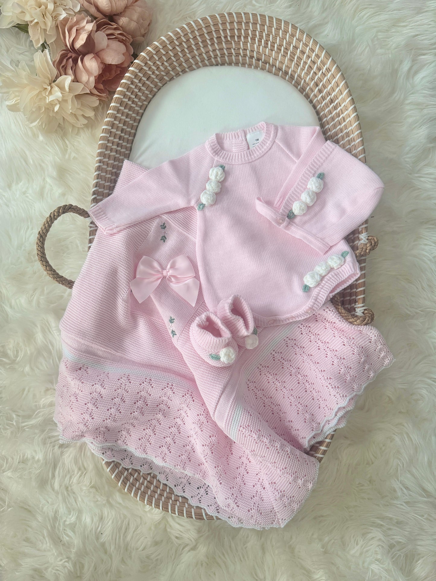 Rose Romper - Light Pink