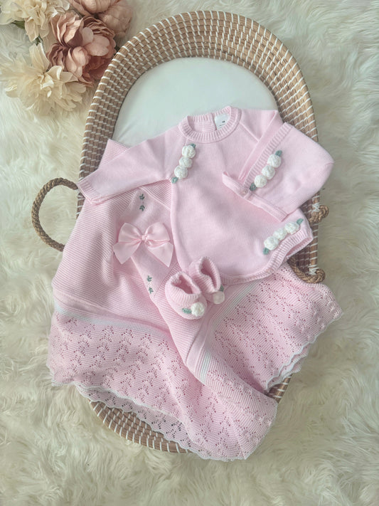 Rose Romper - Light Pink