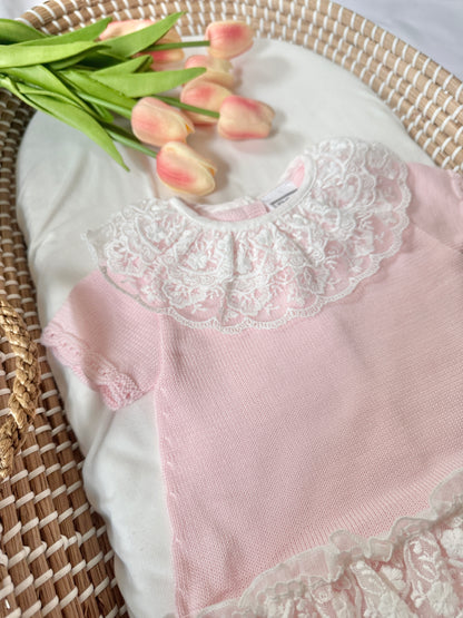 Annabelle Lace Dress - Pink