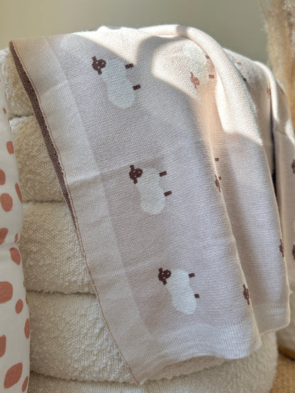 Manta de oveja - Beige