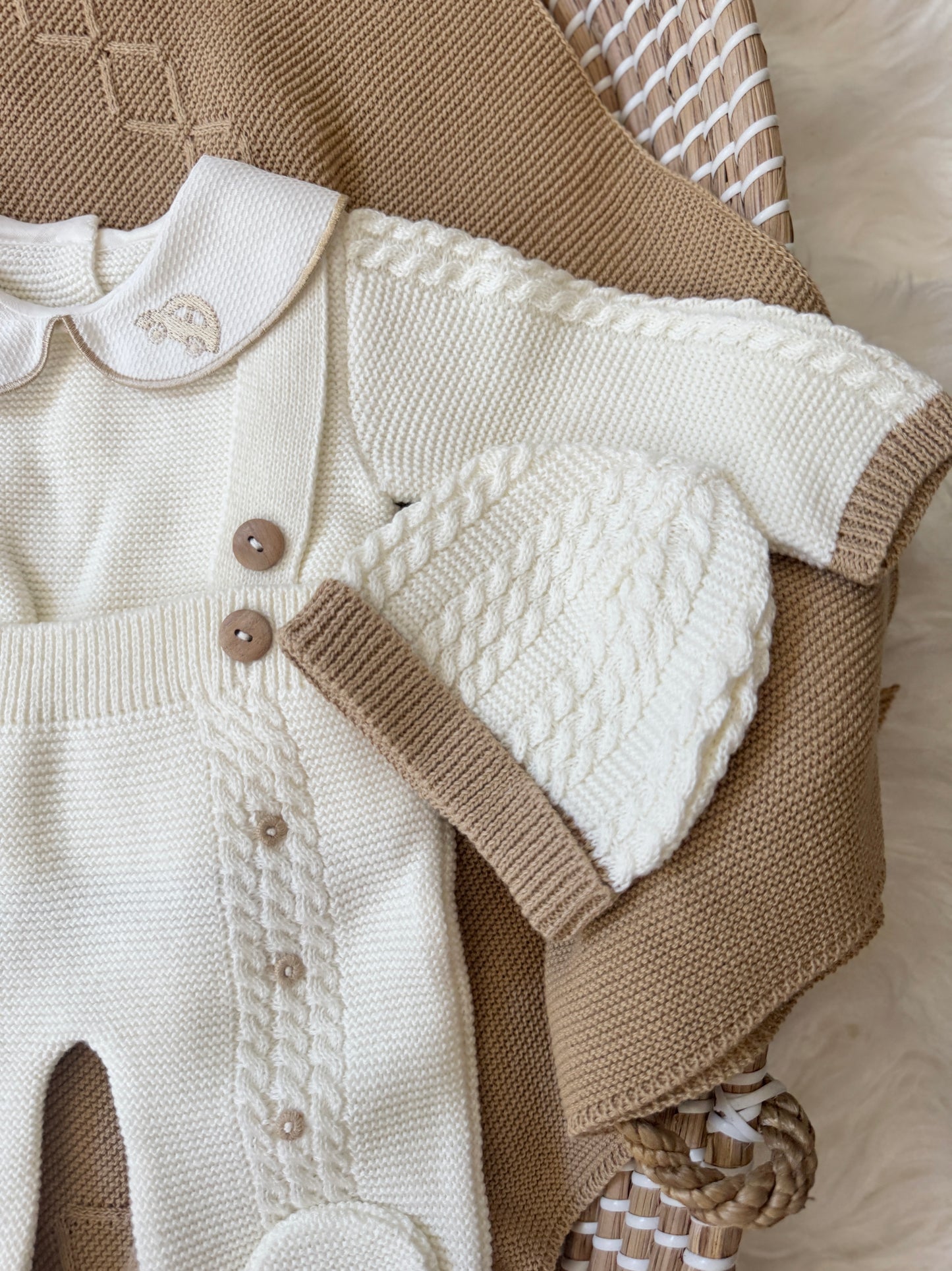 Carlo Overall - White/Beige