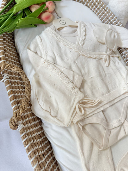 Adelia 5 Pieces Coming Home Set - Cream