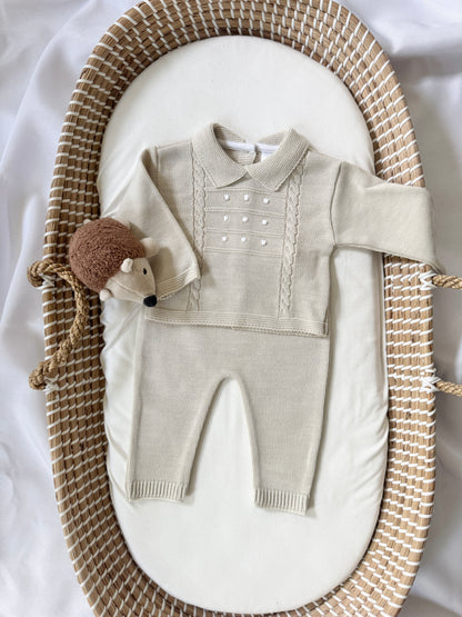 Thomas Knitted Set - Beige