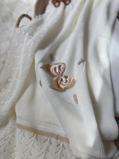 Marina Blanket - Cream/Champagne