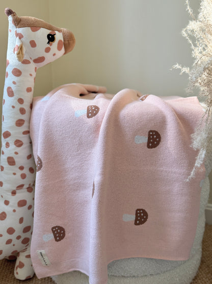 Manta de hongos - Rosa