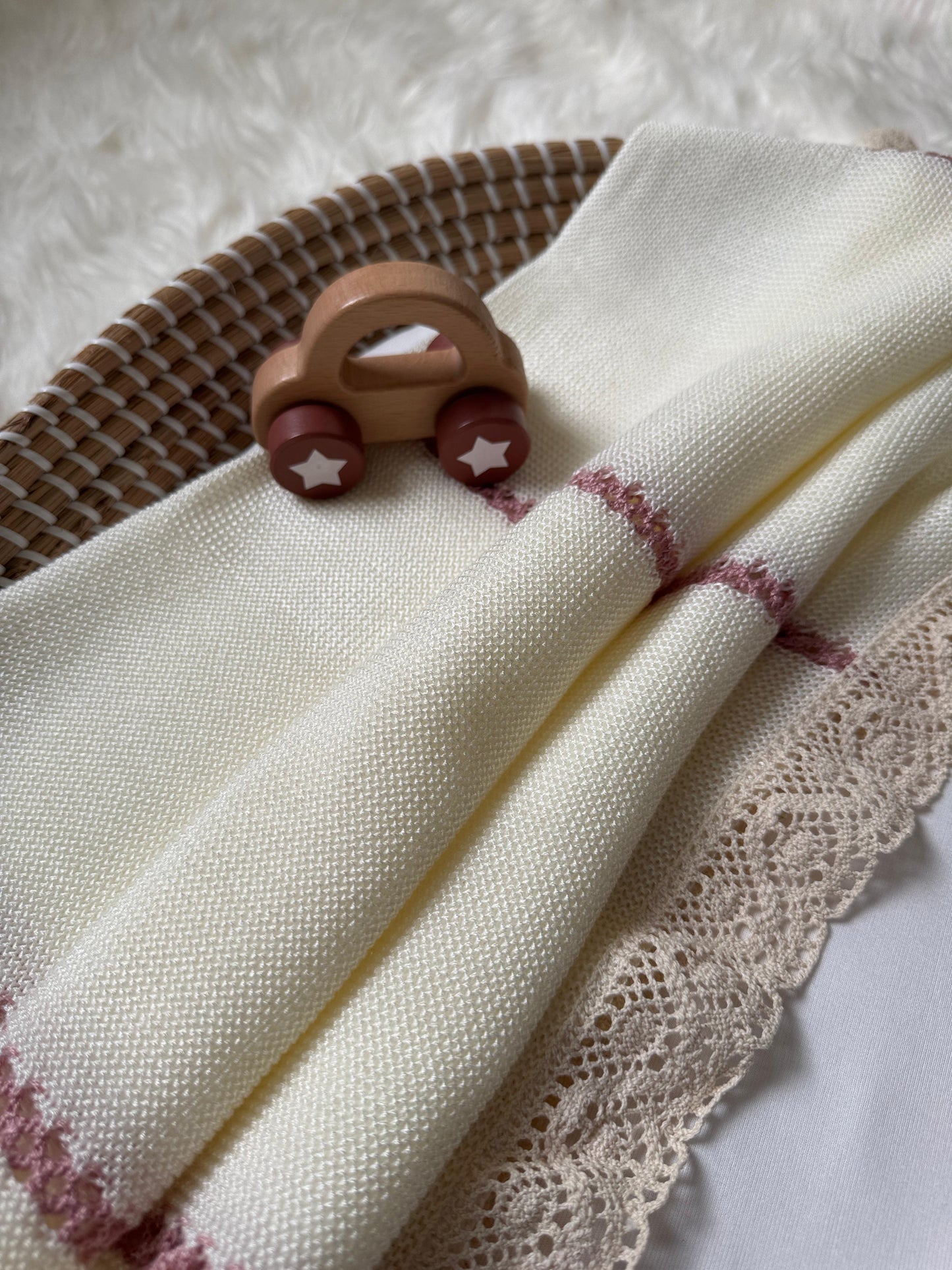 Milan Blanket - Dusty Pink