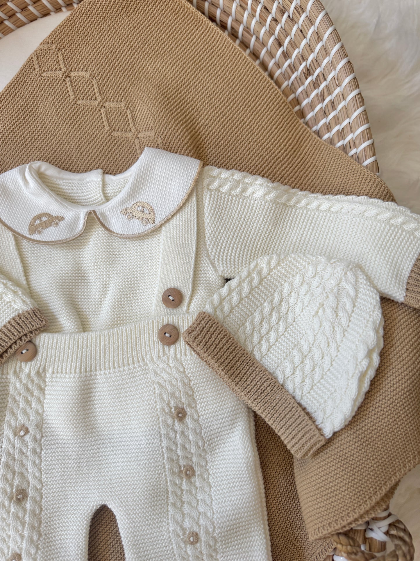 Carlo Overall - White/Beige