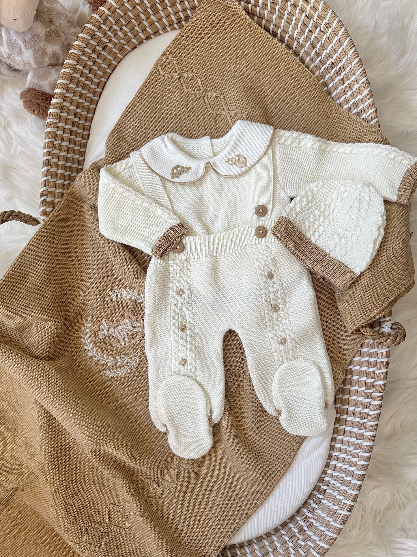 Carlo Overall - White/Beige