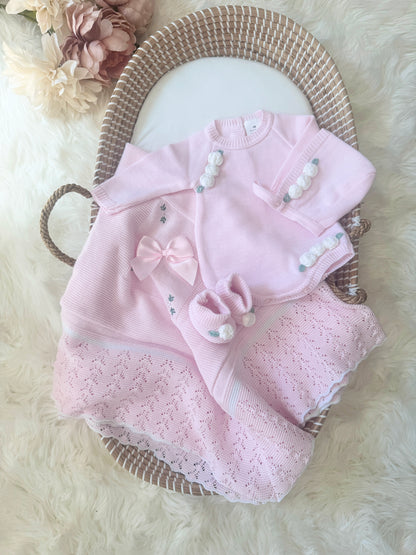 Rose Romper - Light Pink