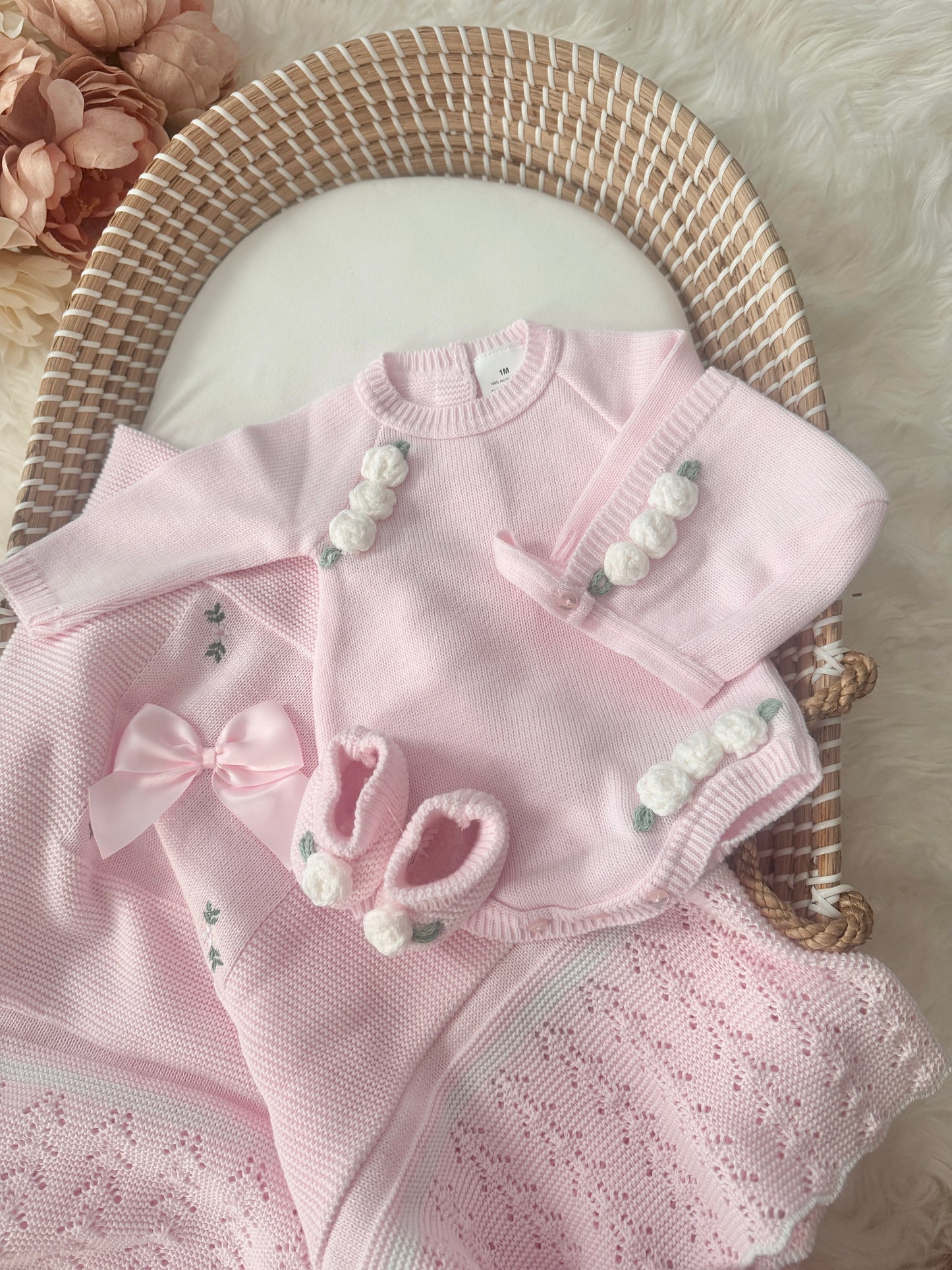 Rose Romper - Light Pink