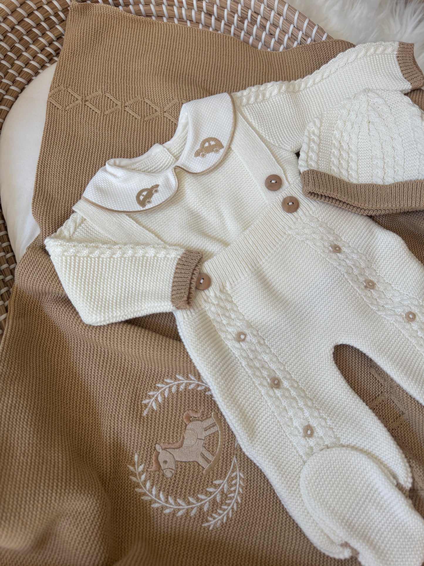 Carlo Overall - White/Beige