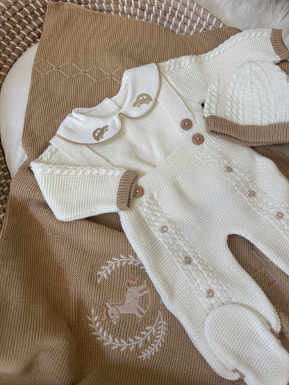 Carlo Overall - White/Beige