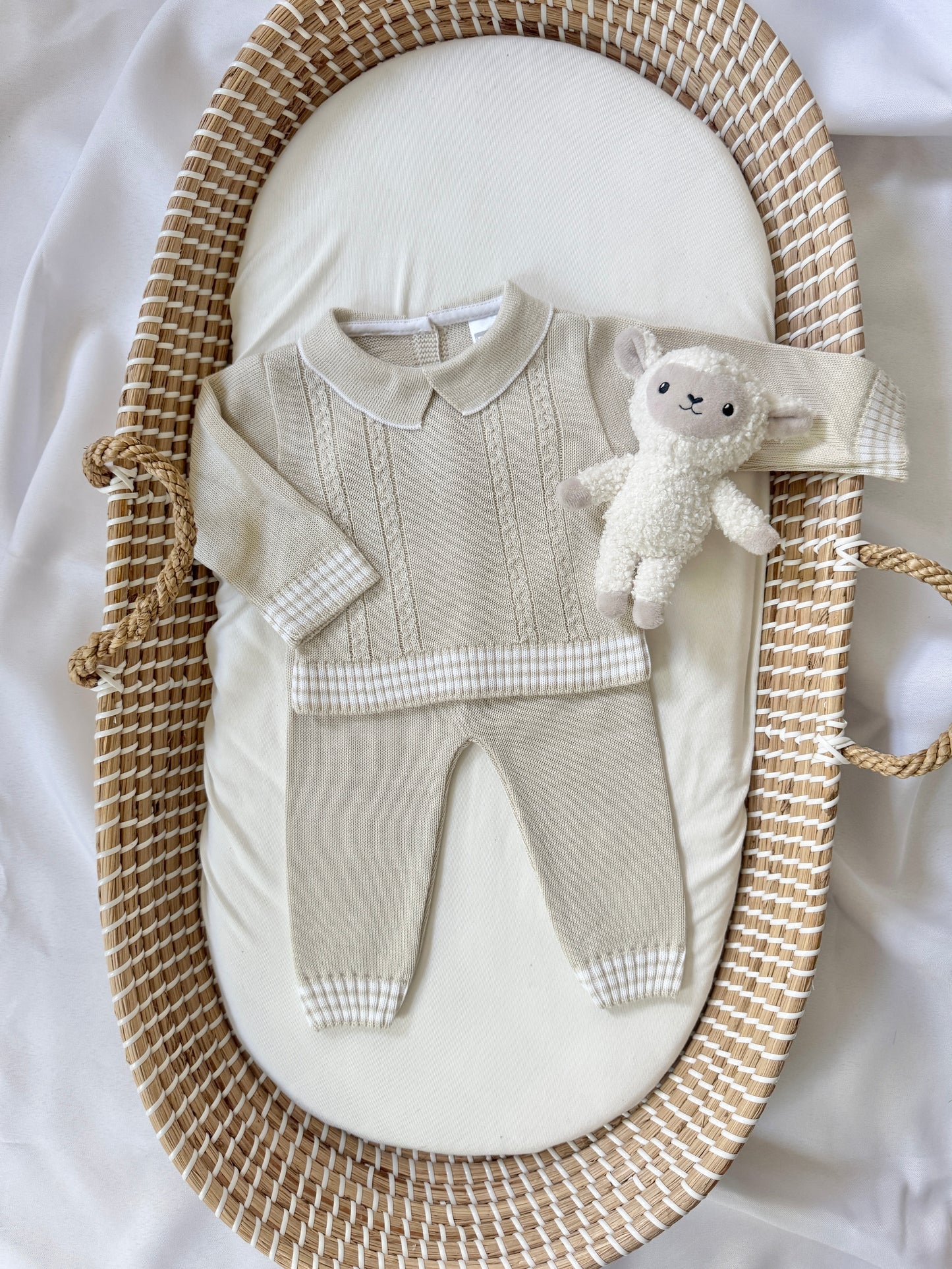 Mario Knitted Set - Beige
